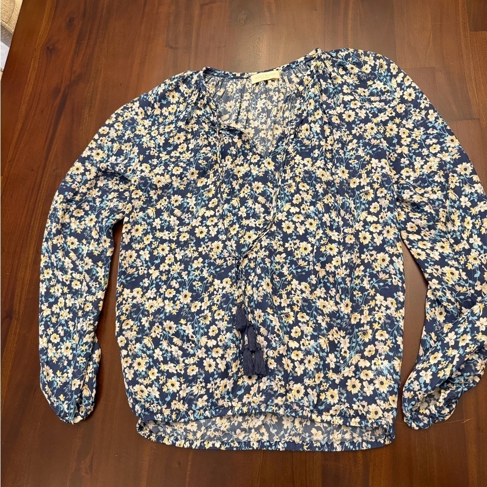 Ramy Brook
Bethany Silk V Neck Long Sleeve Blouse Floral (107)